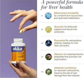 Akka supplement bottle and capsules